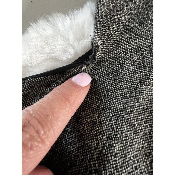 Hobbs Sleevless Sheath Dress In Black White Mix Wool Size 12 Uk Career Office - Picture 9 of 9